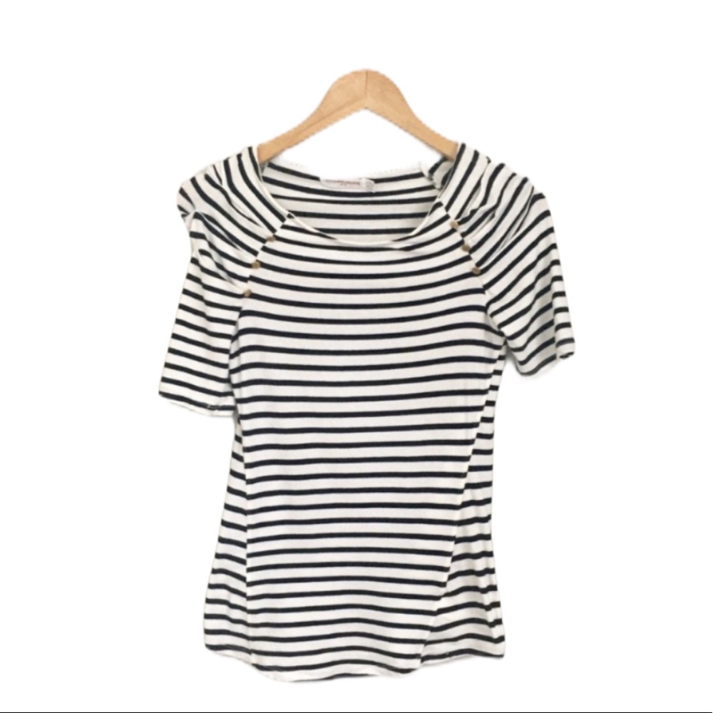 Anthropologie Pilcro Eze Sur Mer Striped Top